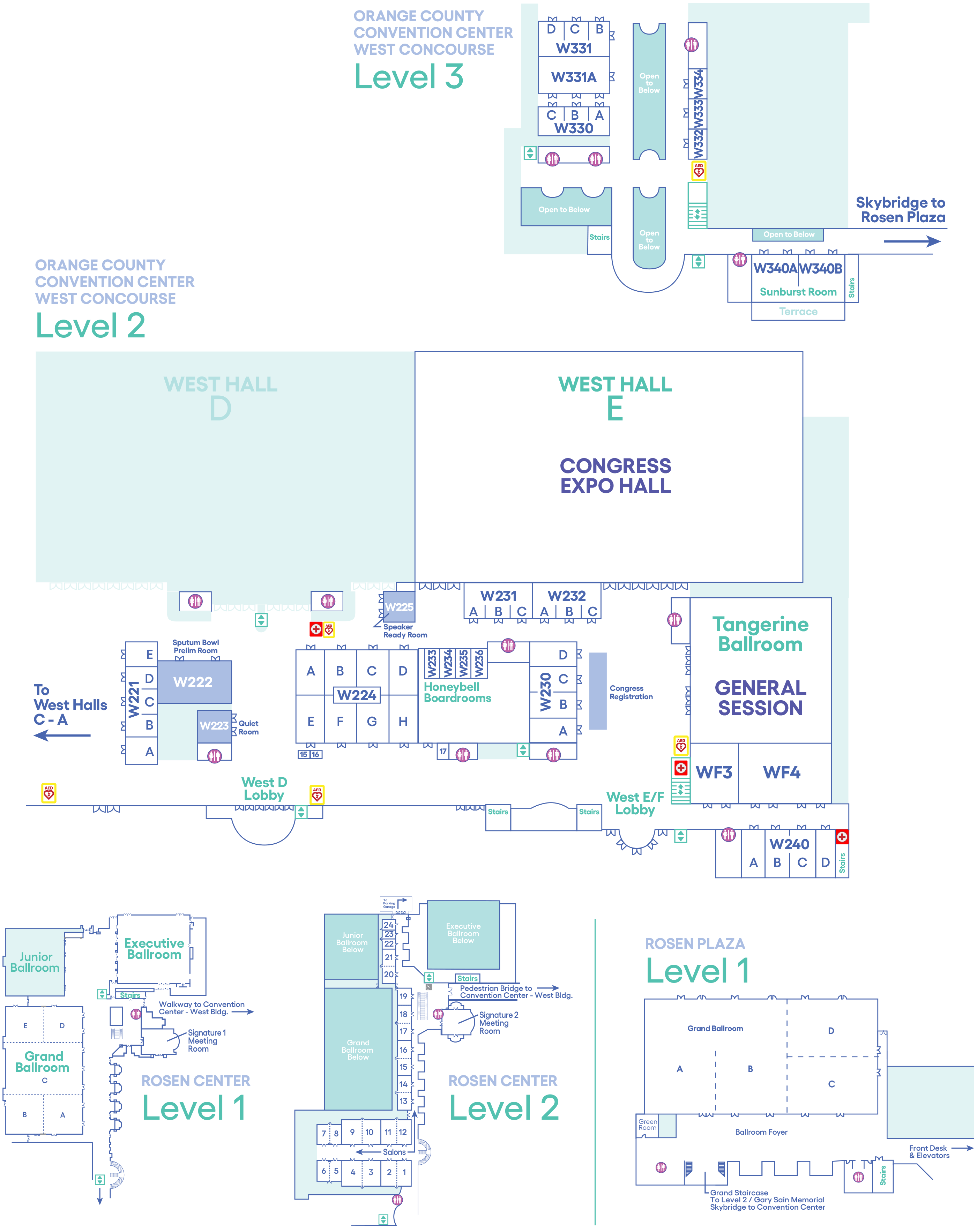 AARC Congress 2024 Event Map