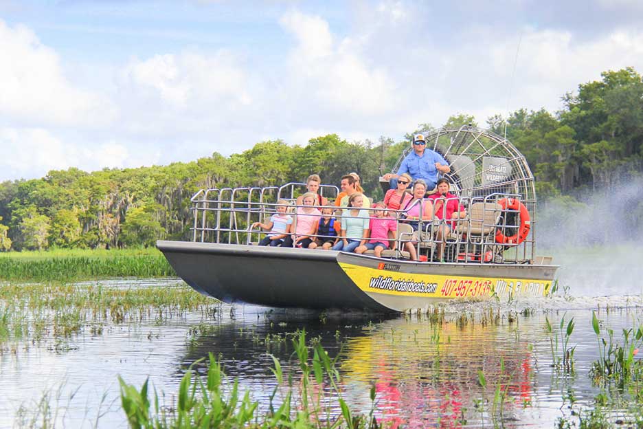 Airboat on the water