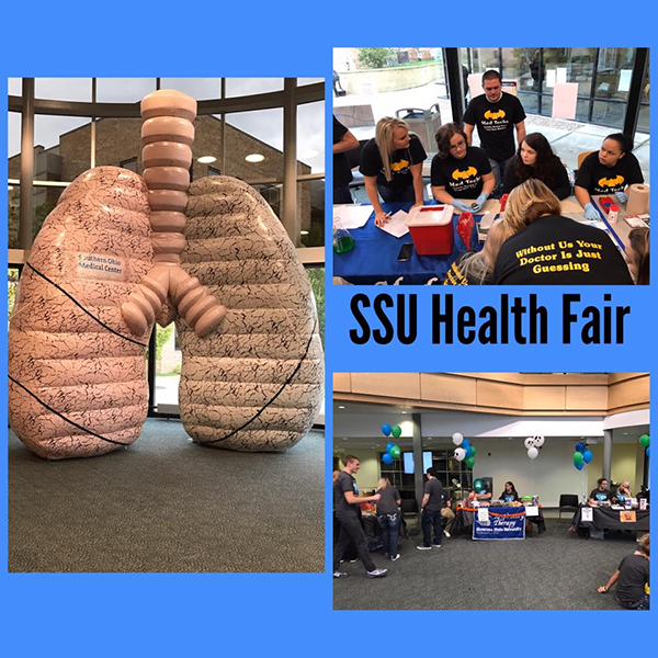 photo examples of Shawnee State University health fair