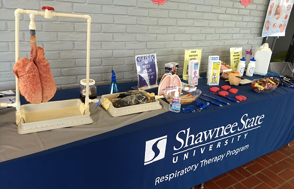 photo Shawnee State University health fair table display