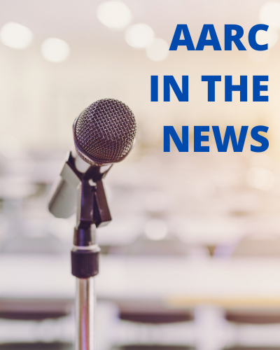 image of microphone with aarc experts in the news
